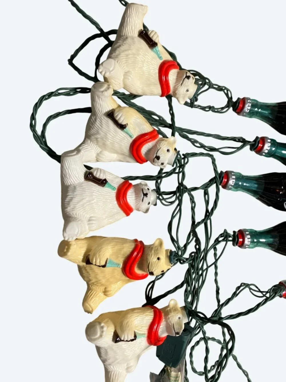 Coca-Cola Polar Bear and Bottle String Lights 10-Piece Set Party Décor